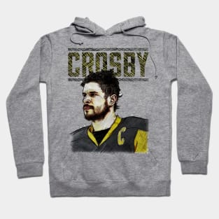 Sidney Crosby Pittsburgh Sketch Stare Hoodie